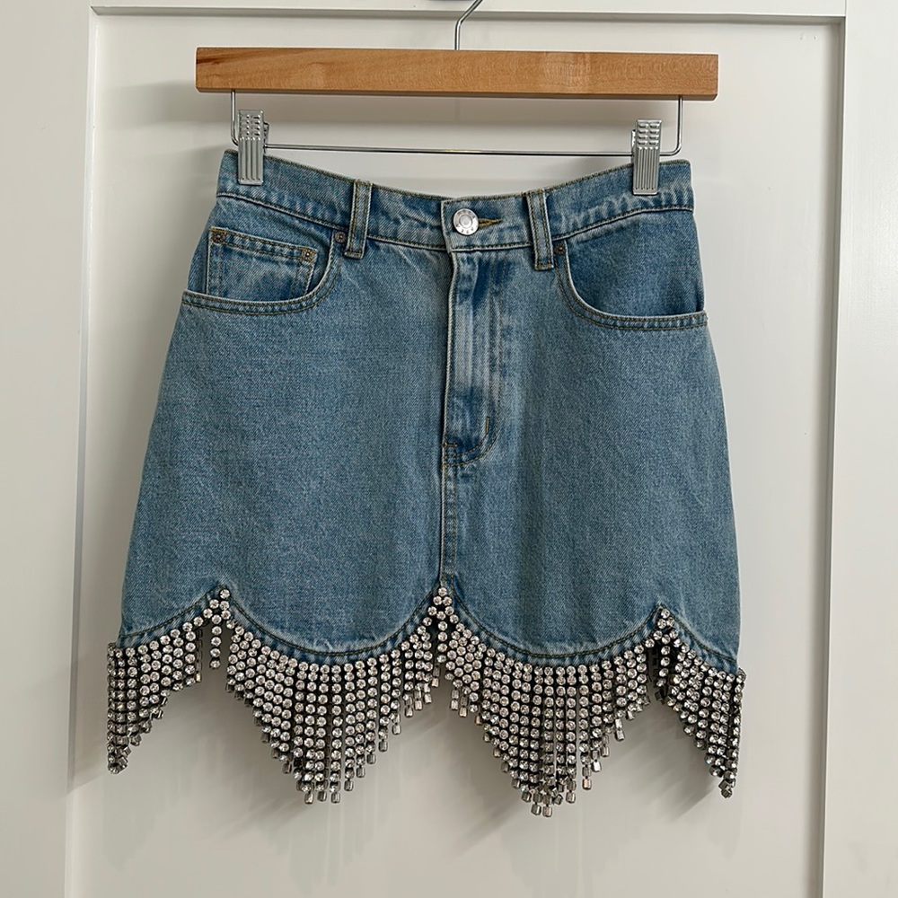 Nwt Area NYC rhinestone skirt